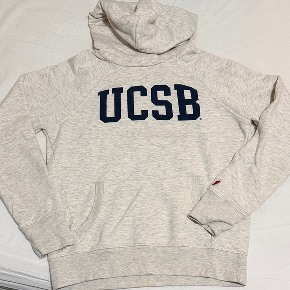 League Collegiate Outfitters Jackets & Blazers - UCSB Cream Hoodie for Women